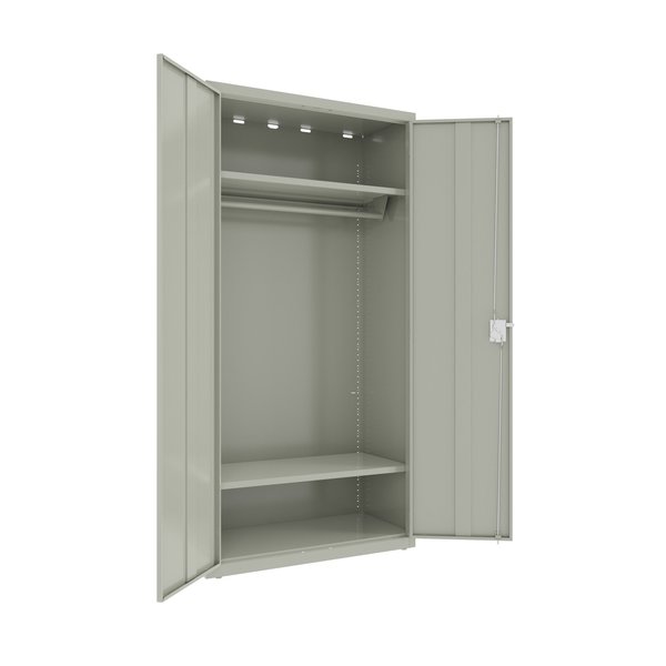 Hirsh Wardrobe Cabinet, 18 in.D x 36 in.W x 72 in.H, Light Gray 25064